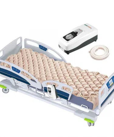 Anti Decubitus Air Mattress Alternating Pressure Air Cushion Pad with Quiet Adjustable Pump for Bedridden Patients, imagecaption=Anti‑Decubitus Alternating Pressure Air Mattress with Adjustable Pump – Ideal for Hospital and Home Care.