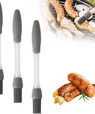 Silicone Oil Brush Multifunctional Use – food grade, heat resistant kitchen brush for baking, BBQ and grilling