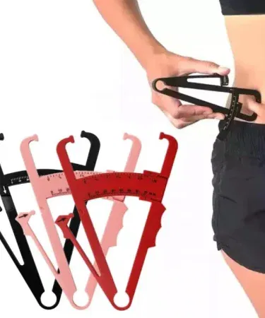 Body Fat Caliper measuring skinfold thickness, imagecaption=High‑quality Body Fat Caliper for accurate BMI and skinfold measurement,