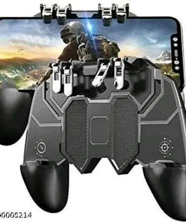 Pubg Remote Mobile AK66 Game Controller – Six‑Finger Gamepad for PUBG Mobile, Call of Duty Mobile, Free Fire – Black , imagecaption=AK66 Six‑Finger Mobile Game Controller for PUBG, COD, Free Fire – Available on Khareedo & Kharedo with Check‑on‑Delivery ,