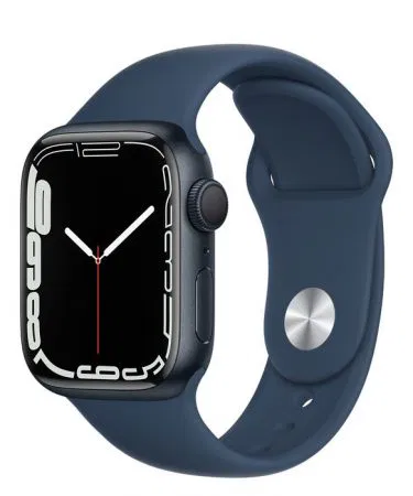 Watch 7 premium health & safety smartwatch with Hermès Black Sport Band, stainless‑steel case, and magnetic fast charger