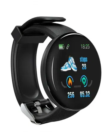 D18 Smart Bracelet – sleek sports smartwatch with heart rate, blood pressure, and oxygen monitoring, imagecaption=D18 Smart Bracelet showcased with its health‑tracking features,