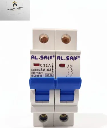 2-Pole Miniature Circuit Breaker (MCB) protecting residential and commercial electrical panels, imagecaption=High‑quality 2‑Pole MCB for overload and short‑circuit protection – available on Khareedo|Kharedo across Pakistan,