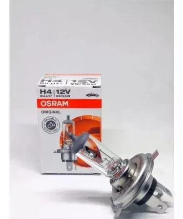 Osram Original H4 Bilux 12V P43T 60/55W head lamp bulb – high‑quality halogen car headlight bulb, bright white light, packaged for delivery