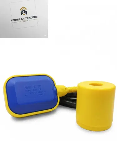M15 Series Float Switch (Water Level Relay) showing adjustable yellow counterweight and float mechanism for precise water level control