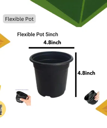 Flexible non‑breakable plant pot for home and office decoration, imagecaption=High‑quality flexible pot – perfect for indoor and outdoor plant displays.