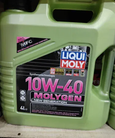 Liqui Moly Molygen New Generation 10W-40 4 L engine oil bottle, imagecaption=Liqui Moly Molygen New Generation 10W-40 – Premium 4 L Engine Oil.