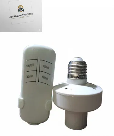 Wireless Remote Control Light Socket Adapter – Khareedo & Kharedo , imagecaption=Wireless Remote Control Light Socket Adapter for smart home lighting, available at Khareedo and Kharedo across Pakistan ,