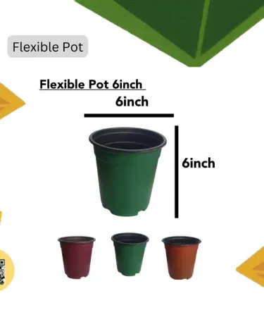 Flexible non‑breakable plant pot for home and office décor, perfect for indoor and outdoor plants.