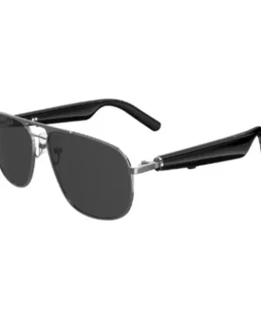 Smart Bluetooth Audio Glasses BG‑01 with polarized lenses and magnetic charging case, imagecaption=Smart Bluetooth Audio Glasses BG‑01 – sleek, lightweight, and IPX4 waterproof, perfect for music, calls, and workouts.