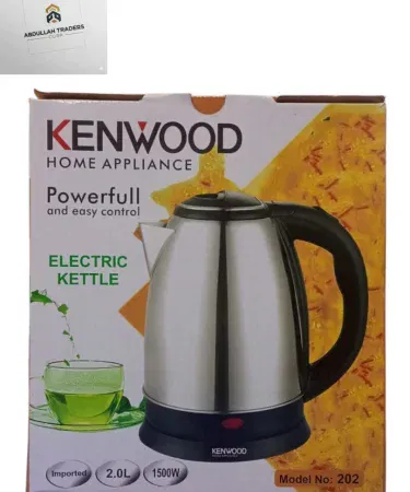 Kenwood 2.0L Stainless Steel Electric Kettle 1500W on a modern kitchen countertop, imagecaption=Kenwood 2.0 L Stainless Steel Electric Kettle – 1500 W fast‑boil kettle available on Khareedo | Kharedo.