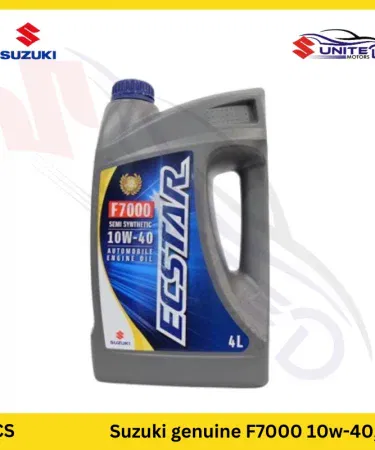 Suzuki Ecstar Genuine Engine Oil F7000 Semi‑Synthetic 10W‑40 bottle on white background