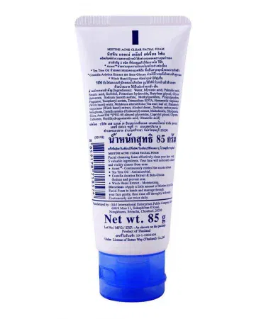 Acne Clear Face Wash 85g medicated facial foam with salicylic acid, tea tree extract and niacinamide for oily and acne‑prone skin