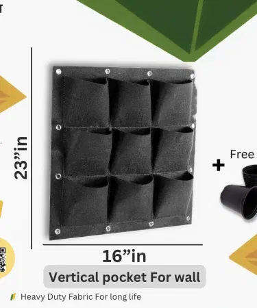 Vertical Pocket Grow Bag for Plants – heavy duty fabric hanging planter by Envirt, perfect for balcony and garden use.