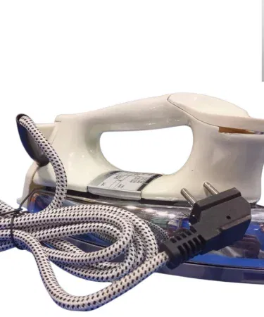 Panasonic NI‑22AWT De‑luxe Automatic Heavyweight Iron – sleek black design with digital display, heavy‑duty soleplate, and auto‑steam function
