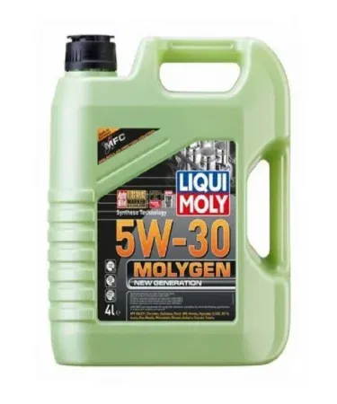 Liqui Moly Molygen New Generation 5W-30 4L synthetic engine oil bottle on a white background, imagecaption=Liqui Moly Molygen New Generation 5W-30 – 4 Liter premium synthetic oil for Asian, Japanese, American & German cars.