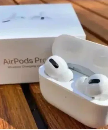 AirPods Pro Wireless Earbuds Bluetooth 5.0 in white and black with pop‑up charging case and extra ear‑buds, imagecaption=AirPods Pro Wireless Earbuds – Super Sound Bass, Pop‑Up Charging Case, compatible with all devices – available on Khareedo & Kharedo.