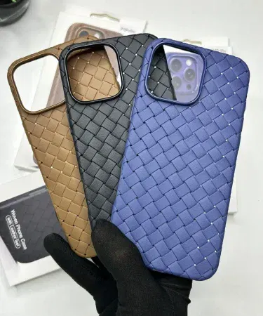 Weave ultra‑thin soft TPU phone case for iPhone 14/15/16 Pro, Plus & Max – Khareedo, imagecaption=Premium woven TPU cover for iPhone 14‑16 series, ultra‑thin design, available on Khareedo with Check‑on‑Delivery service,