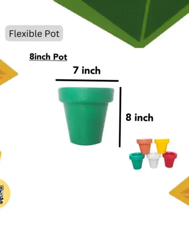 Flexible non‑breakable plant pot for home and office décor – high‑quality, durable, lightweight container.