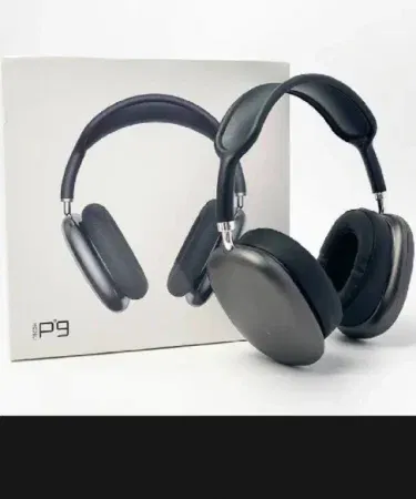 P9 Wireless Bluetooth Headphones With Mic – sleek over‑the‑ear design, volume buttons and built‑in microphone for clear calls
