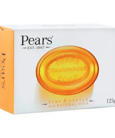 Pear Transparent Glycerin Soap – moisturizing, brightening & hydrating soap for face and body, suitable for men and women