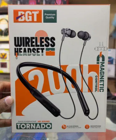 BGT Wireless Neckband Headset Bluetooth 5.3 magnetic earbuds with HD sound and long battery life – Khareedo | Kharedo Pakistan