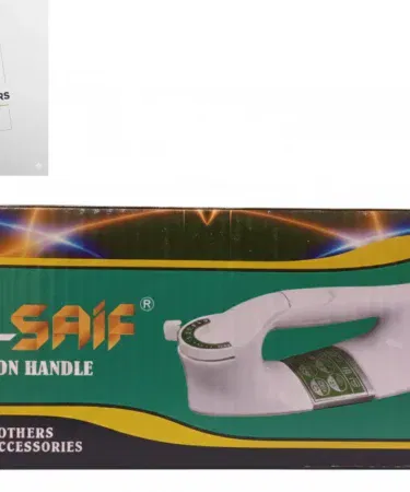 AL‑SAIF Universal Replacement Dry Iron Handle (White) – high‑quality spare part for dry irons, imagecaption=Universal white dry iron handle replacement – available now on Khareedo & Kharedo.