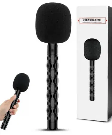 Sturdy portable handheld wireless microphone holder for performance use, imagecaption=Premium portable wireless microphone holder – perfect for live performances.