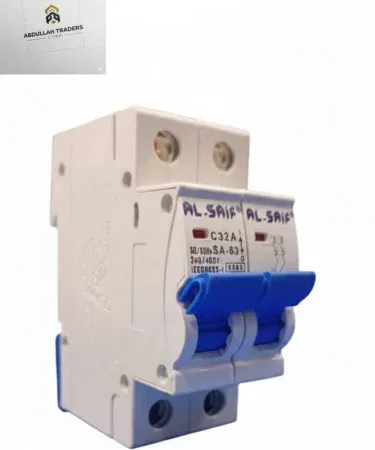 2-Pole Miniature Circuit Breaker (MCB) protecting residential and commercial electrical panels, imagecaption=High‑quality 2‑Pole MCB for overload and short‑circuit protection – available on Khareedo|Kharedo across Pakistan,