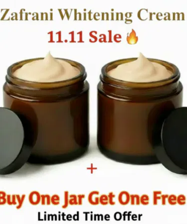 Zafrani Whitening Cream tube with saffron extract, 1+1 free offer on Khareedo & Kharedo