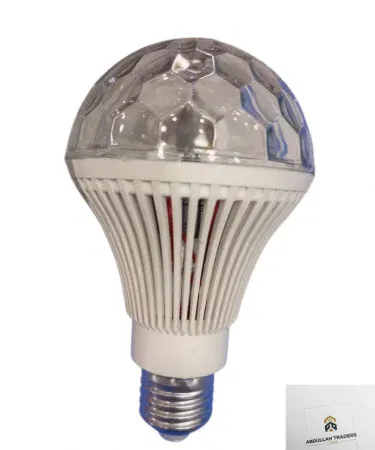 RGB Crystal Disco LED Bulb rotating crystal prism with vibrant RGB colors, imagecaption=RGB Crystal Disco LED Bulb – vibrant rotating LED light for parties and home décor