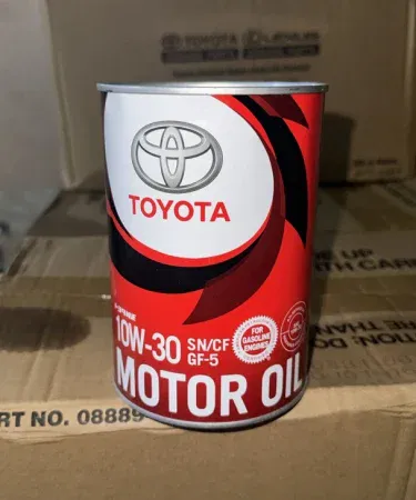 Toyota Genuine 10W-30 Engine Oil 1L bottle on white background, imagecaption=Toyota Genuine 10W-30 (1 L) Engine Oil – premium lubrication for Toyota vehicles.