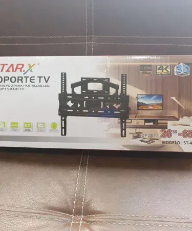Star X Soporte TV universal wall mount for 26‑65 inch LED, LCD, PDP and Smart TVs, imagecaption=Star X Soporte TV – sturdy wall mount for 26‑65 inch screens, available on Khareedo|Kharedo.