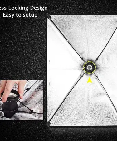 Photography studio kit with 7‑feet light stand, octa softbox, umbrella lights and E27 bulb, imagecaption=Complete Photography Studio Essentials – Light Stands, Softbox, Umbrellas & Bulb from Khareedo/Kharedo,