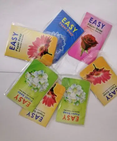 Easy Paper Soap pack of 10 sachets – compact, eco‑friendly hand hygiene solution for travel and daily use.