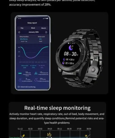 RLX JS9 Sport Smart Watch with 1.35‑inch round display, silicone‑gel band, NFC and Bluetooth features, water‑resistant design, imagecaption=RLX JS9 Sport Smart Watch – Heart Rate & Blood Oxygen Monitor, available on Khareedo & Kharedo.
