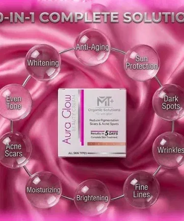 MT+ Organic Solution Aura Glow Beauty Cream – natural radiance and skin brightening cream