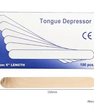 100 wooden tongue depressors 6 inch – smooth, splinter‑free sticks for spa, waxing and medical use