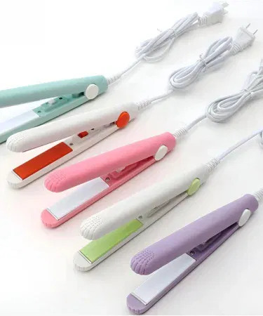 Mini Hair Straightener compact ceramic travel straightener with dual voltage, fast heat‑up, portable design