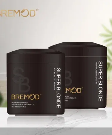 Bremod Super Blond Keratin Bleaching Powder 500g professional dust‑free salon hair bleach , imagecaption=Professional dust‑free hair bleaching powder for fast lightening and clean blonde results ,