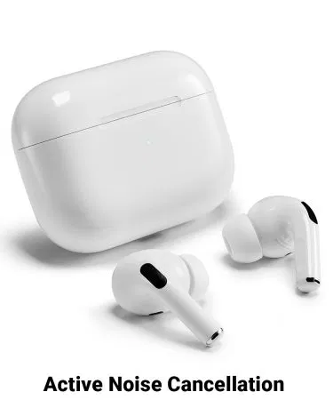 Apple AirPods Pro ANC wireless Bluetooth earphones – sleek in‑ear design, active noise cancellation, Siri support, 120dB sensitivity, with microphone, ideal for gaming, sport, and calls, displayed on a modern background., imagecaption=Apple AirPods Pro ANC Wireless Bluetooth Earphones – Premium Noise‑Cancelling In‑Ear Earbuds from Khareedo | Kharedo.
