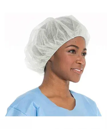 Disposable Non‑Woven Head Caps 100 pcs pack – white breathable hygiene caps for kitchen, food handling and daily use, imagecaption=100 pcs disposable non‑woven hair net covers – perfect for chefs, bakers, salon staff and home kitchens.