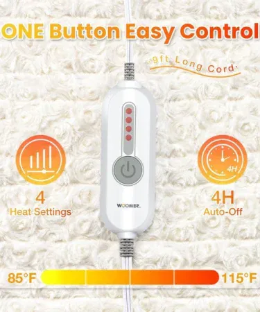 Best Taiwan King Size Electric Heating Pad for muscle and joint pain relief – adjustable temperature, portable and durable design
