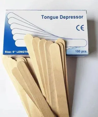 100 wooden tongue depressors 6 inch – smooth, splinter‑free sticks for spa, waxing and medical use