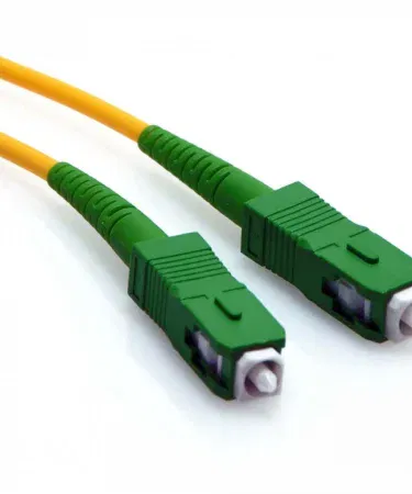 MT‑Link SC to SC Simplex APC Pigtail 3 m fiber optic patch cord with green APC connector, LSZH coating, and 3 m length – high‑quality telecom cable