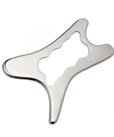 High‑quality stainless steel IASTM Myofascial Graston Therapy Tool with ergonomic grip for soft‑tissue mobilization and muscle recovery