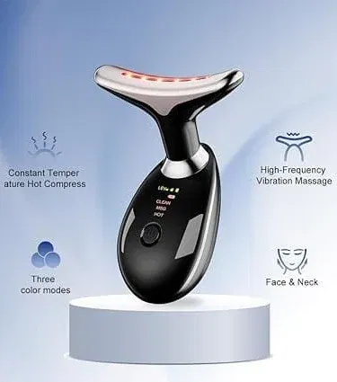 Digital Massager For Face And Neck 3 Options – sleek portable device with ergonomic design, rechargeable battery, and three customizable massage modes.