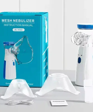 Portable Mesh Nebulizer Machine – silent USB rechargeable handheld inhaler for kids and adults delivering fine mist therapy