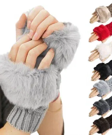 Korean Hand Fur Wool Gloves – premium soft fur and wool winter gloves , imagecaption=Premium Korean Hand Fur Wool Gloves – stylish warm protection for winter ,