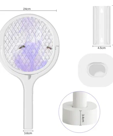 USB Electric Shock Mosquito Lamp Portable Handheld Fly Racket – USB rechargeable insect killer , imagecaption=Portable USB‑rechargeable mosquito lamp perfect for outdoor and indoor pest control ,